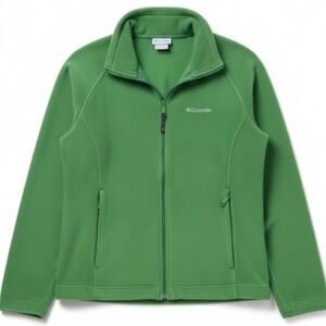 Columbia Vibrant Green Full-Zip Fleece Jacket